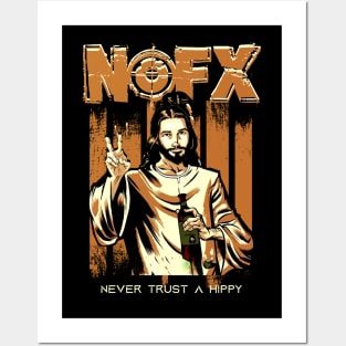 Never Trust A Hippy - Nofx Posters and Art